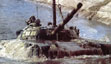 Танк Т-72, переправа в брод.